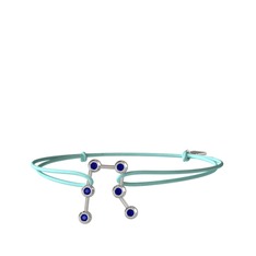 Gemini Bileklik - Lab safir 925 ayar gümüş bileklik #1w52be9
