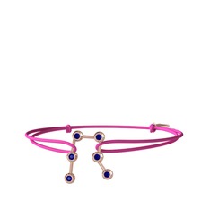 Lab safir 18 ayar rose altın bileklik