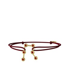 Garnet 14 ayar altın bileklik