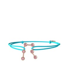 Pembe kuvars 8 ayar rose altın bileklik