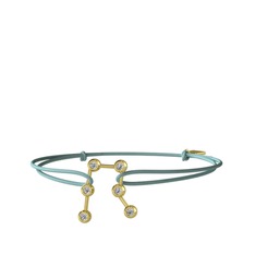 Gemini Bileklik - Swarovski 925 ayar altın kaplama gümüş bileklik #azu56v