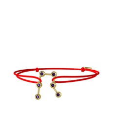 Ametist 14 ayar altın bileklik