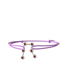 Gemini Bileklik - Garnet 8 ayar beyaz altın bileklik #k0jhvg