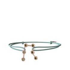 Gemini Bileklik - Peridot 925 ayar rose altın kaplama gümüş bileklik #k58p3n