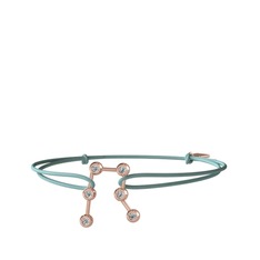 Gemini Bileklik - Swarovski 925 ayar rose altın kaplama gümüş bileklik #mdn8lt