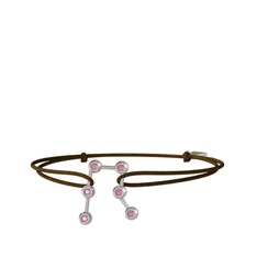 Gemini Bileklik - Pembe kuvars 925 ayar gümüş bileklik #nip6tu