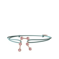 Pembe kuvars 8 ayar rose altın bileklik