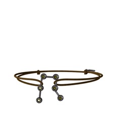 Gemini Bileklik - Peridot 925 ayar siyah rodyum kaplama gümüş bileklik #psyimi