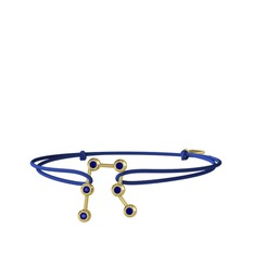 Gemini Bileklik - Lab safir 14 ayar altın bileklik #pv2bwu