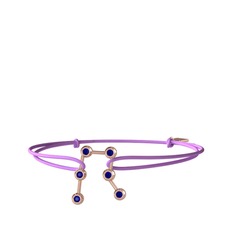 Gemini Bileklik - Lab safir 18 ayar rose altın bileklik #rnuapw