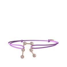 Gemini Bileklik - Beyaz zirkon 925 ayar rose altın kaplama gümüş bileklik #saisha