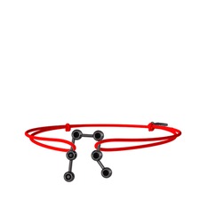 Gemini Bileklik - Siyah zirkon 925 ayar siyah rodyum kaplama gümüş bileklik #uq6pf9