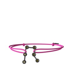 Gemini Bileklik - Peridot 925 ayar siyah rodyum kaplama gümüş bileklik #xlg1tk