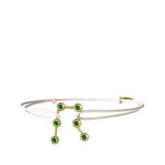 Gemini Bileklik - Yeşil kuvars 18 ayar altın bileklik #yp07aw
