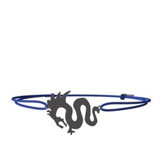 Ejderha Bileklik - 925 ayar siyah rodyum kaplama gümüş bileklik #4rc9ch