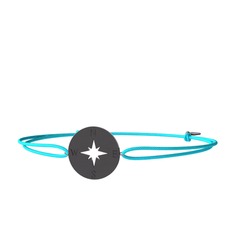 Vasco Pusula Bileklik - 925 ayar siyah rodyum kaplama gümüş bileklik #1lxhyrr