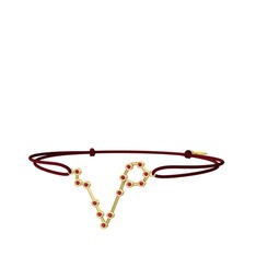 Rodolit garnet 18 ayar altın bileklik