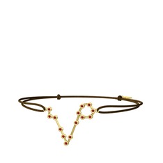 Pisces Bileklik - Garnet 18 ayar altın bileklik #13bf1jt
