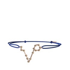 Pisces Bileklik - Peridot 8 ayar rose altın bileklik #18bi6zh