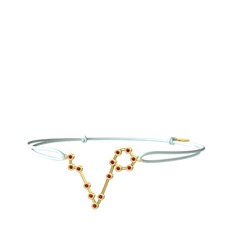 Pisces Bileklik - Garnet 925 ayar altın kaplama gümüş bileklik #18n8s68