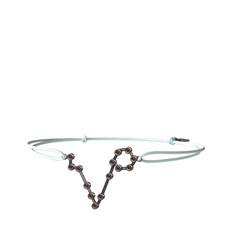 Pisces Bileklik - Dumanlı kuvars 925 ayar siyah rodyum kaplama gümüş bileklik #1cazv6g