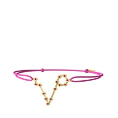 Rodolit garnet 18 ayar altın bileklik