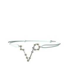 Pisces Bileklik - Peridot 8 ayar beyaz altın bileklik #1fufwt2