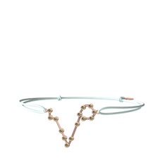 Pisces Bileklik - Peridot 925 ayar rose altın kaplama gümüş bileklik #1k8lffd