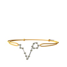 Pisces Bileklik - Peridot 14 ayar beyaz altın bileklik #1lbxwyh