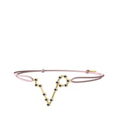 Pisces Bileklik - Lab safir 8 ayar altın bileklik #1ngmnkv
