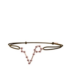 Pisces Bileklik - Kök yakut 18 ayar rose altın bileklik #1ohlf33