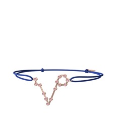 Pisces Bileklik - Pembe kuvars 14 ayar rose altın bileklik #1sk3zdn