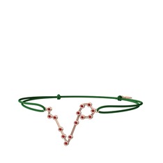 Pisces Bileklik - Garnet 8 ayar rose altın bileklik #1w3jmw4