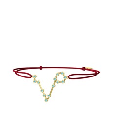 Pisces Bileklik - Akuamarin 14 ayar altın bileklik #1w6v9df