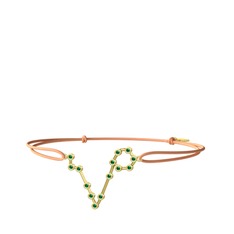 Pisces Bileklik - Yeşil kuvars 8 ayar altın bileklik #1wse9kk