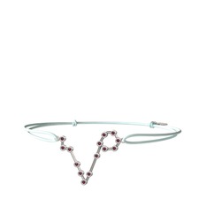 Pisces Bileklik - Kök yakut 18 ayar beyaz altın bileklik #1x8r638