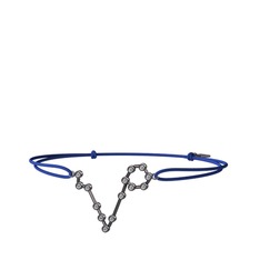 Pisces Bileklik - Swarovski 925 ayar siyah rodyum kaplama gümüş bileklik #1yne9eq