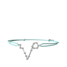 Swarovski 18 ayar beyaz altın bileklik