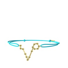 Peridot 925 ayar altın kaplama gümüş bileklik