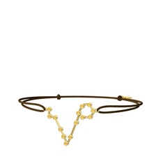 Sitrin 925 ayar altın kaplama gümüş bileklik