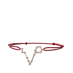 Beyaz zirkon 18 ayar rose altın bileklik