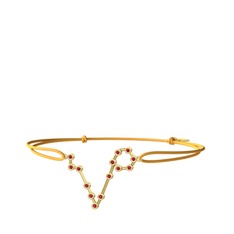 Pisces Bileklik - Rodolit garnet 18 ayar altın bileklik #bab4zn
