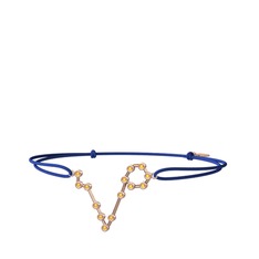 Pisces Bileklik - Sitrin 18 ayar rose altın bileklik #c2myqt