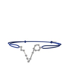 Pisces Bileklik - Pırlanta 14 ayar beyaz altın bileklik (0.225 karat) #c8q1ry