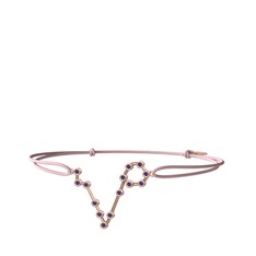 Pisces Bileklik - Ametist 8 ayar rose altın bileklik #ceseaf