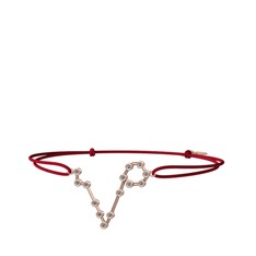 Pisces Bileklik - Pırlanta 925 ayar rose altın kaplama gümüş bileklik (0.225 karat) #d0ala6