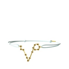 Pisces Bileklik - Dumanlı kuvars 18 ayar altın bileklik #g190cw