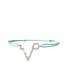 Pisces Bileklik - Sitrin 18 ayar beyaz altın bileklik #g2vw3p