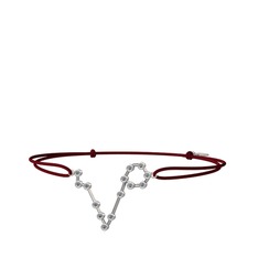 Pisces Bileklik - Pırlanta 14 ayar beyaz altın bileklik (0.225 karat) #h1543r