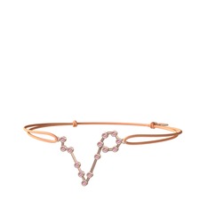 Pisces Bileklik - Pembe kuvars 18 ayar rose altın bileklik #j73t0i